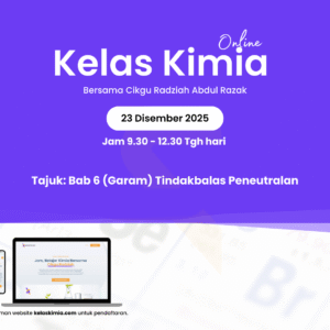 Home kelas kimia 23 disember 2025