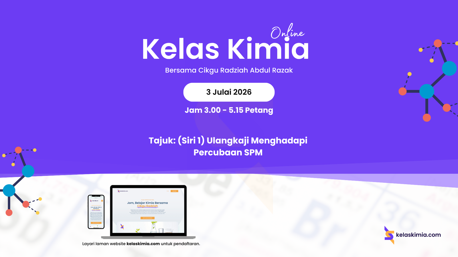 kelas kimia 3 julai 2026 kelas kimia 3 julai 2026